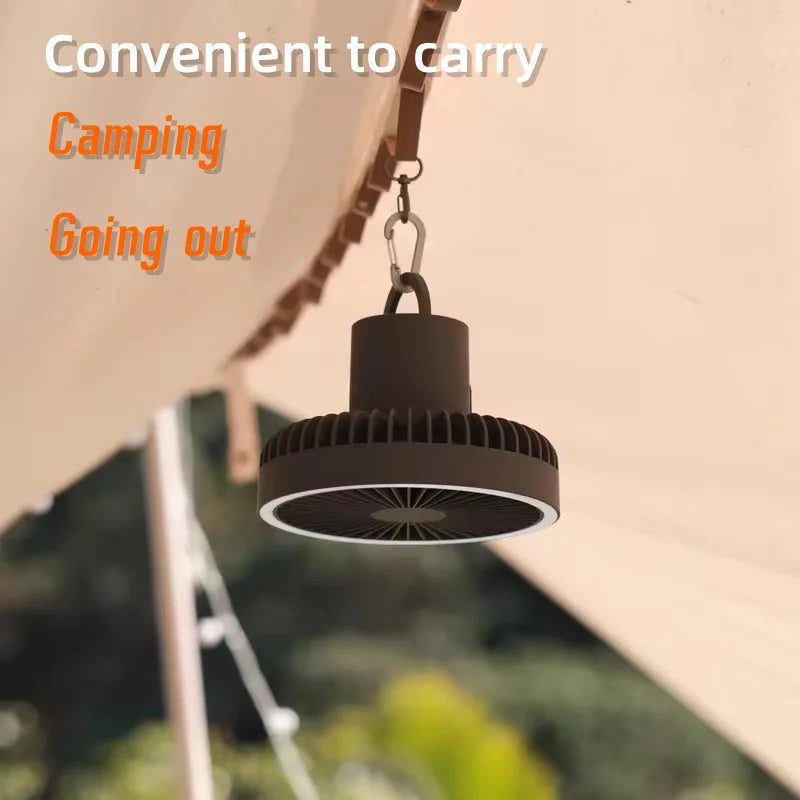 Portable 3-in-1 Camping Fan with PowerBank