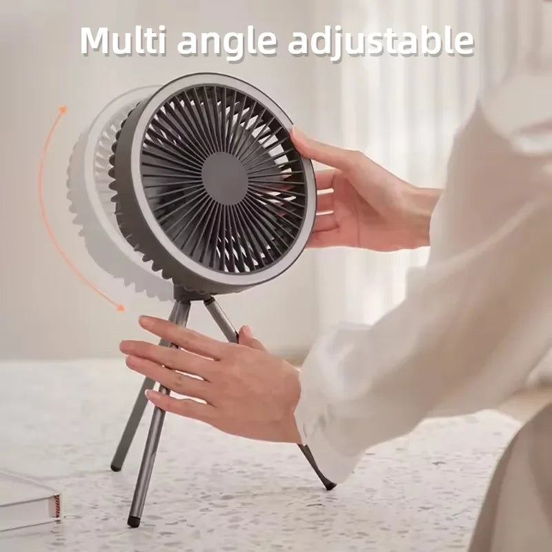 Portable 3-in-1 Camping Fan with PowerBank