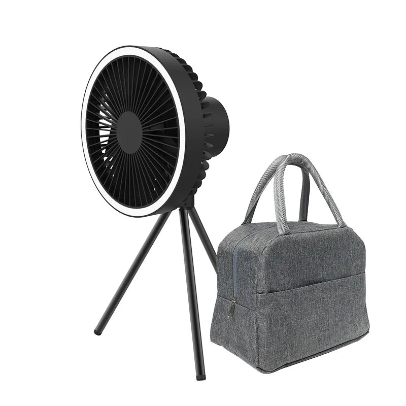 Portable 3-in-1 Camping Fan with PowerBank