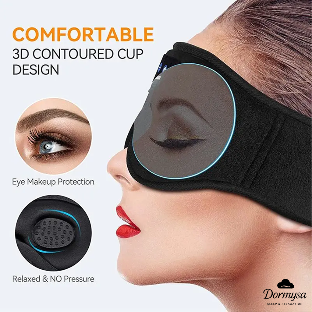 DORMYSA 3D Bluetooth Sleep Mask with Headphones