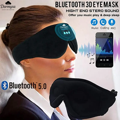 DORMYSA 3D Bluetooth Sleep Mask with Headphones
