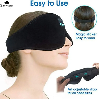 DORMYSA 3D Bluetooth Sleep Mask with Headphones