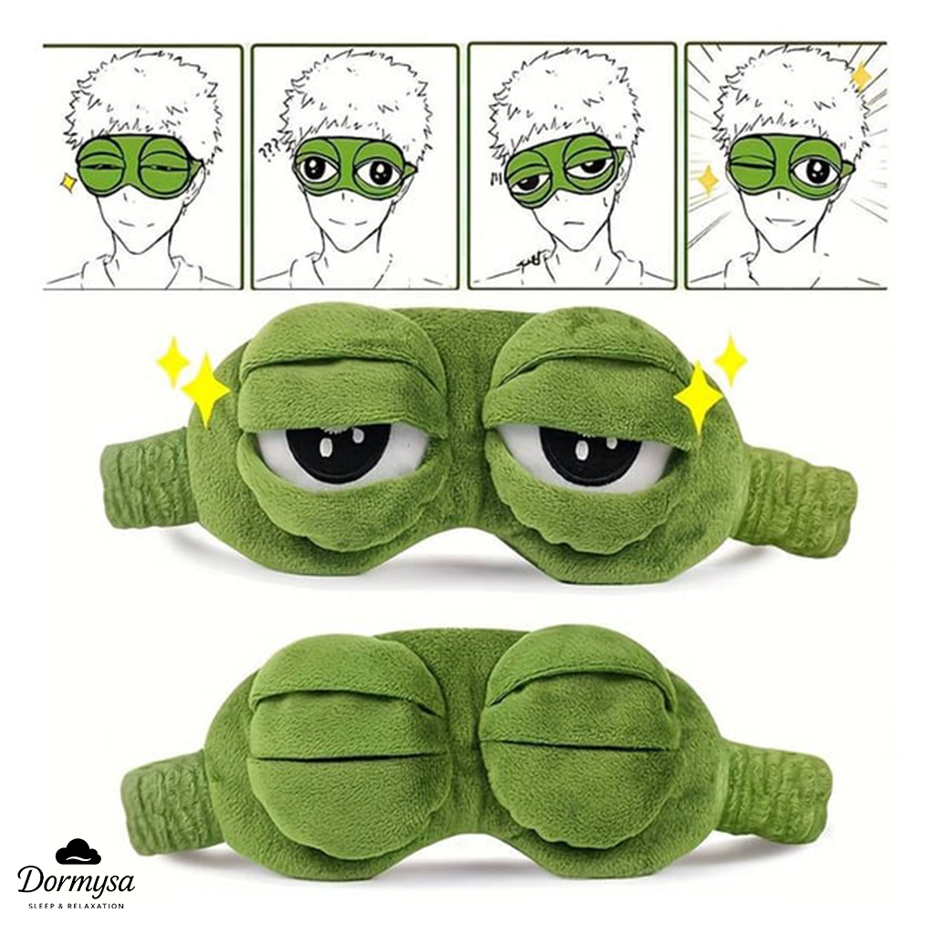 DORMYSA 3D Sad Frog Sleep Mask