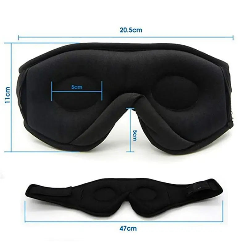 DORMYSA 3D Bluetooth Sleep Mask with Headphones